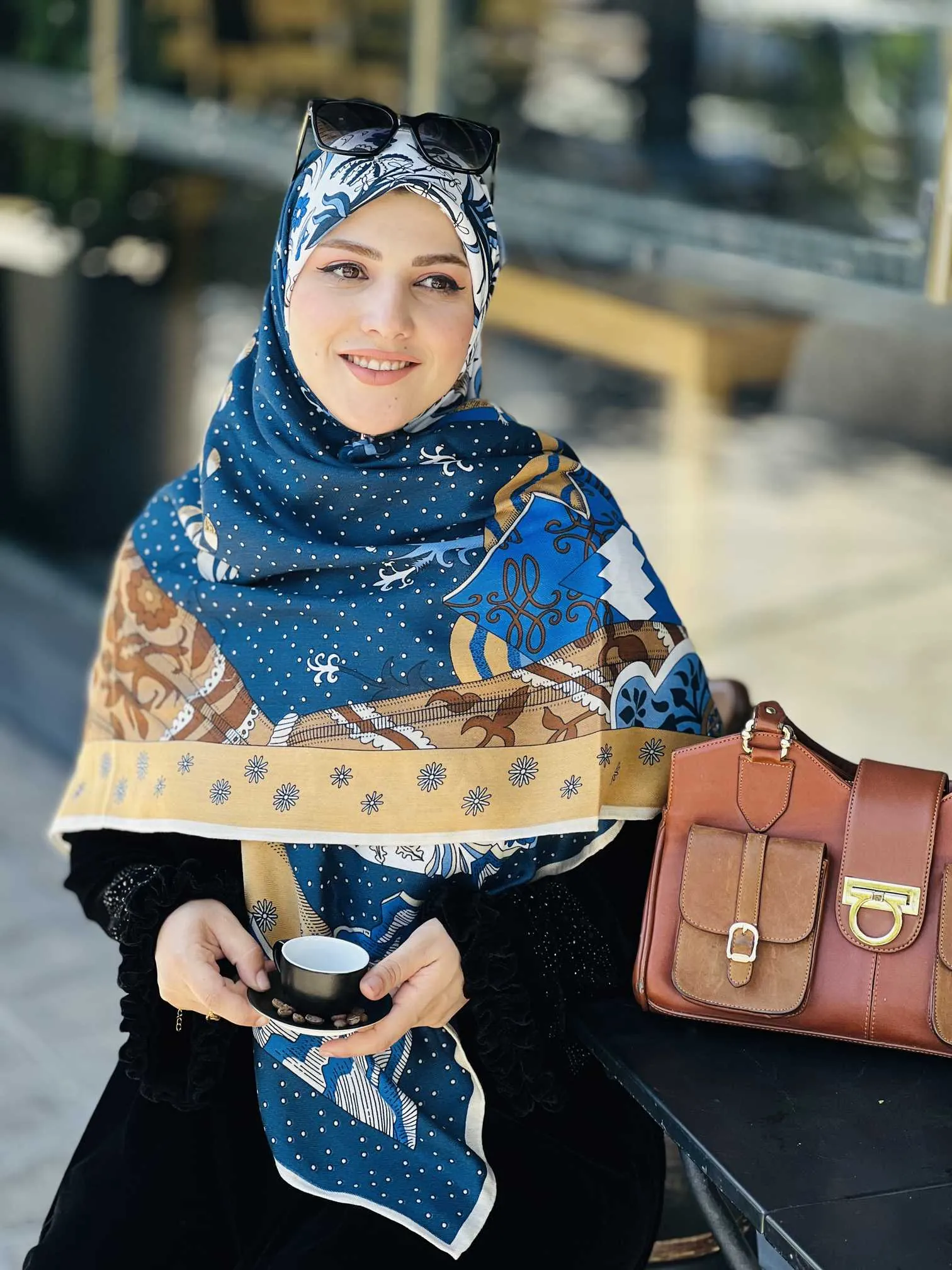 گیس بانو روسری کشمیر دونه برفی