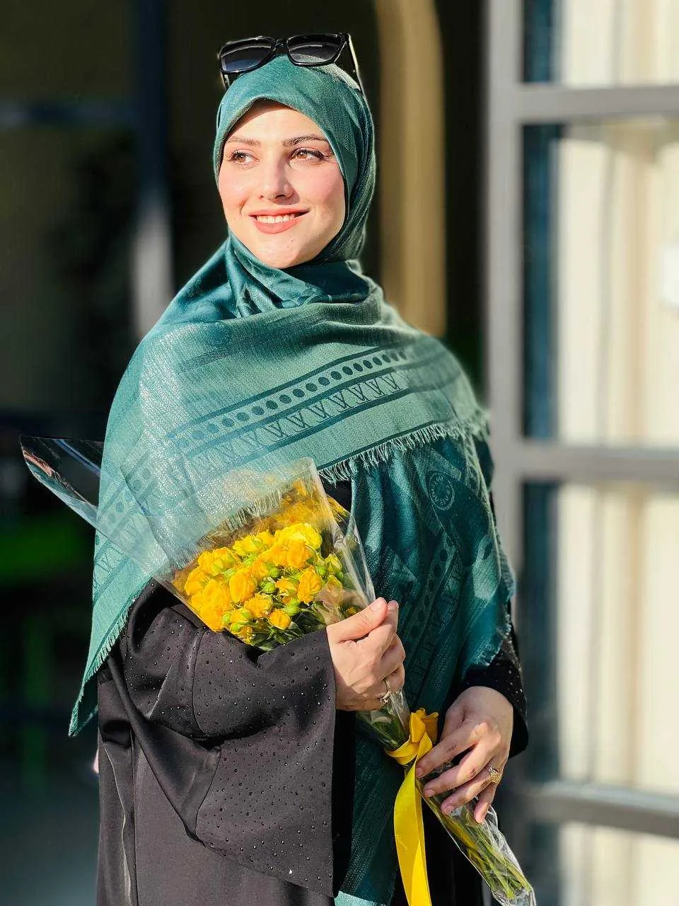 گیس بانو روسری نخ ابریشم ژاکارد لمه