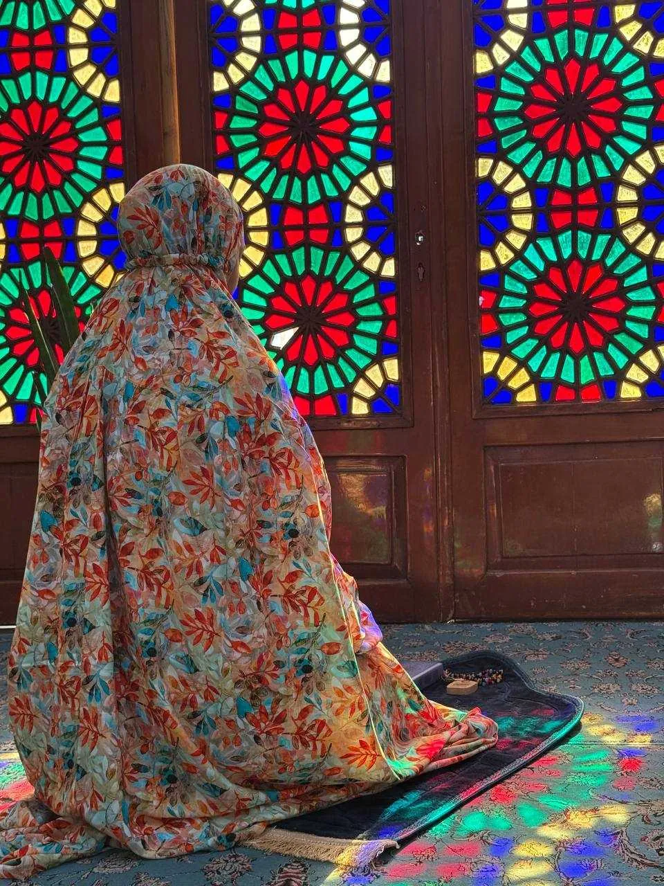 گیس بانو چادر نماز برگ های پاییزه